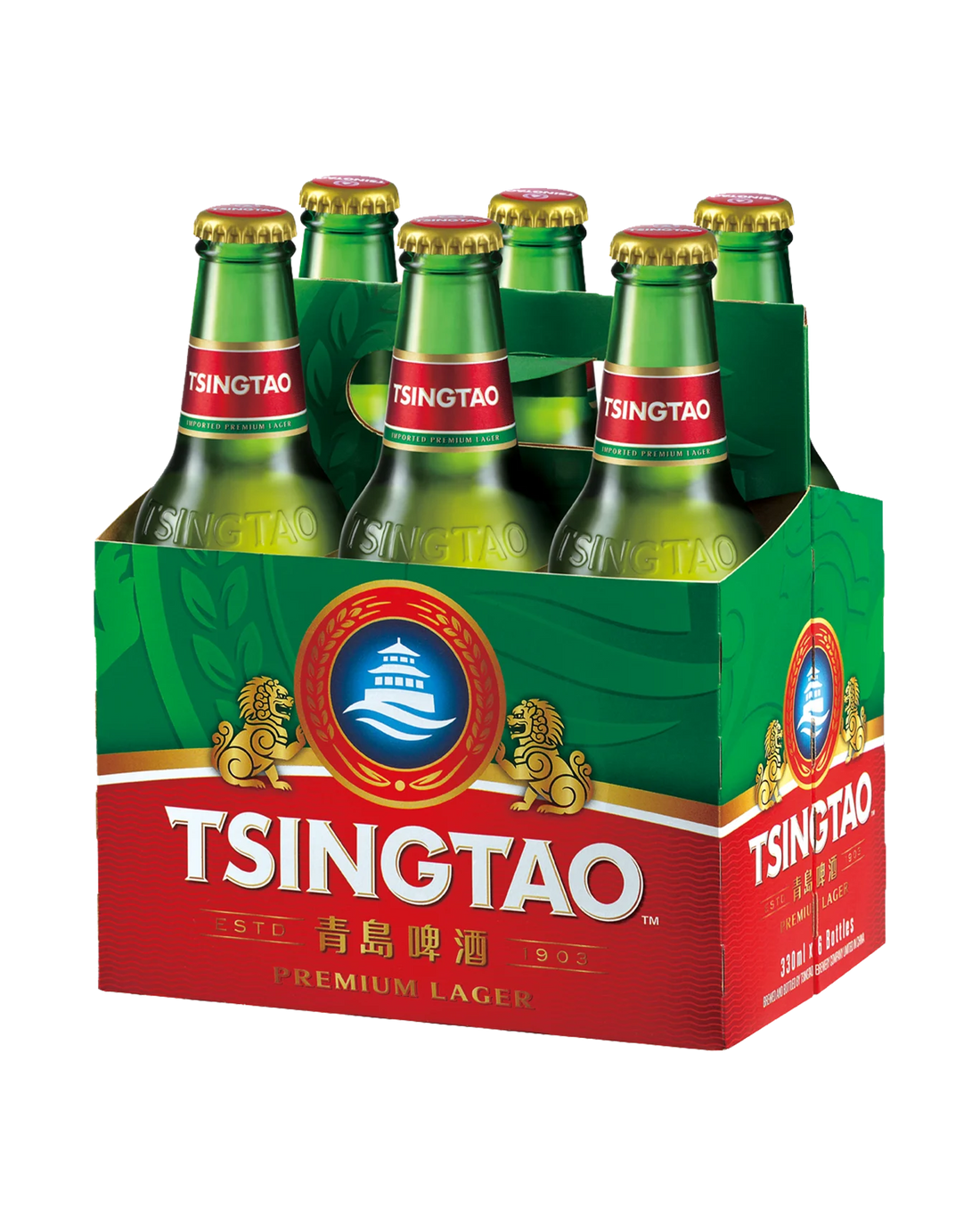 Tsingtao Premium Lager Bottles 330mL 6 Pack