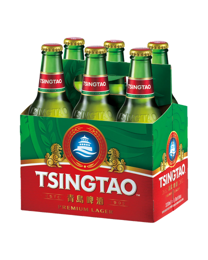 Tsingtao Premium Lager Bottles 330mL 6 Pack
