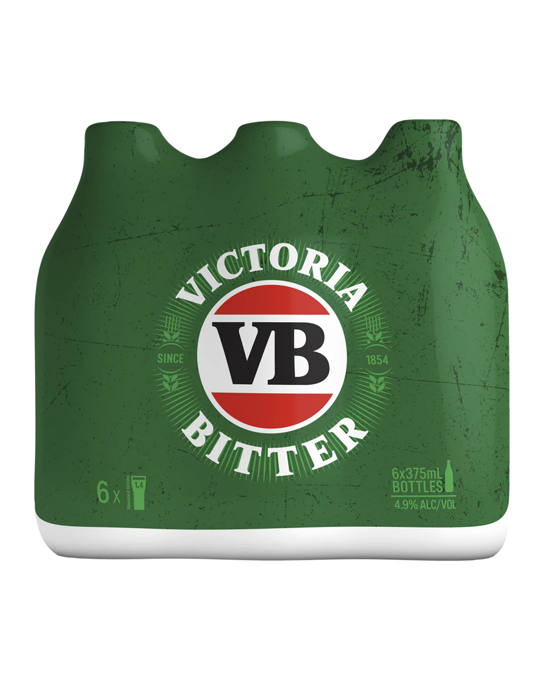 Victoria Bitter Lager Bottles 375mL 6 Pack