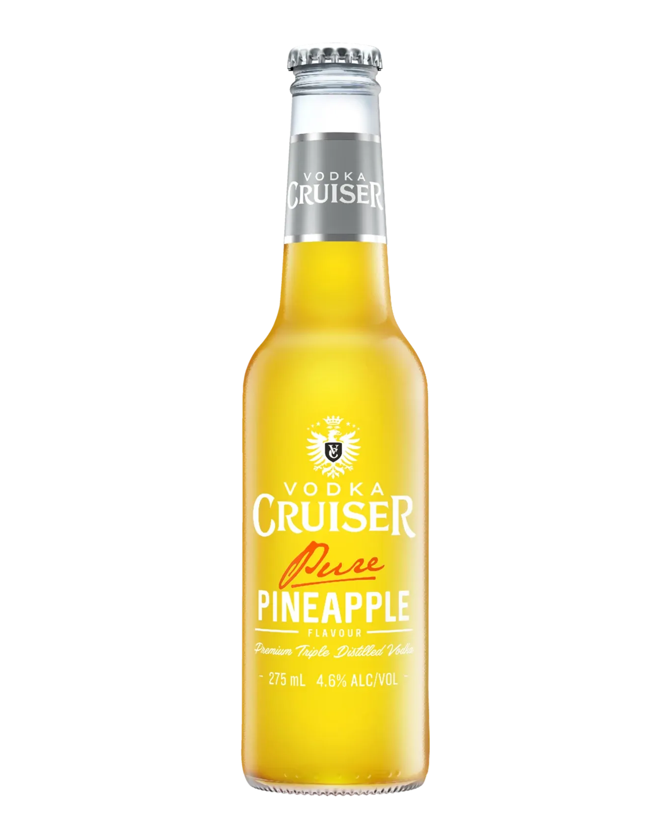 Vodka Cruiser Pure Pineapple Bottles 275mL 4 Pack