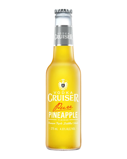 Vodka Cruiser Pure Pineapple Bottles 275mL 4 Pack