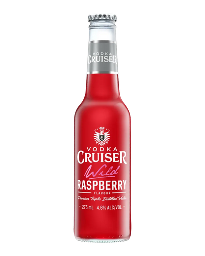 Vodka Cruiser Wild Raspberry Bottles 275mL 4 Pack