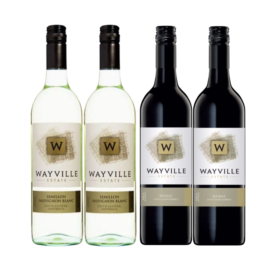 Wayville Estate Mix 750mL (Shiraz &amp; Sauvignon Sémillon Blanc) 4 Bottles