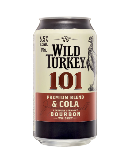 Wild Turkey 101 Bourbon and Cola Can 375mL 24 Pack