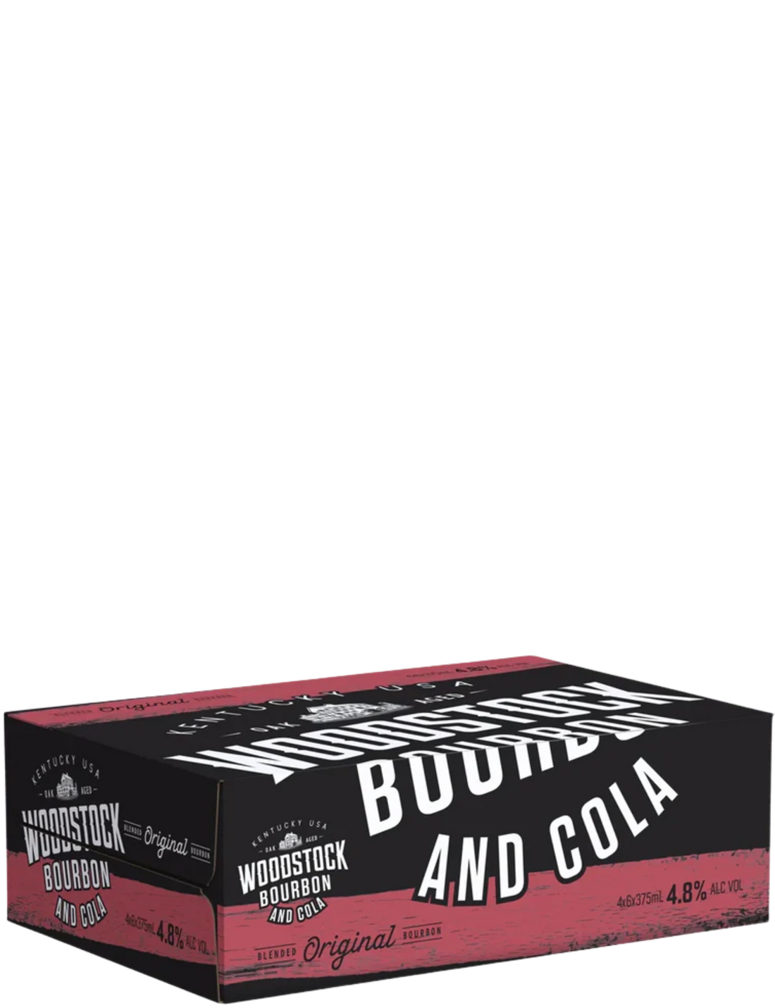 Woodstock Bourbon &amp; Cola 4.8% Cans 375mL 24 Pack