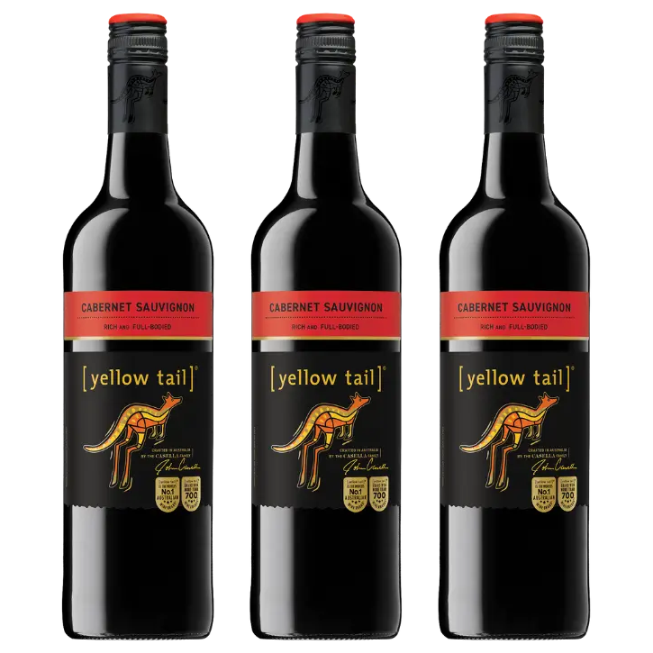 Yellow Tail Cabernet Sauvignon 750mL 3 Bottles